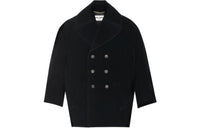 SAINT LAURENT Coats Loose Fit Women's Black