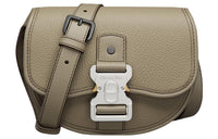 DIOR Grained Calfskin Messenger Bag Shoulder Bag Crossbody Bag Mini Men's Beige