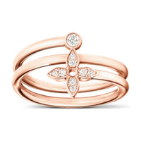 LOUIS VUITTON Idylle Blossom Multi Ring Pink Gold And Diamonds