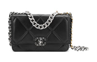 CHANEL 19BagWOC Sheepskin Shoulder Bag Crossbody Bag Wallets Regular Women's Black
