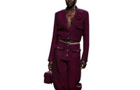 CHANEL Jackets Women's Peach Red