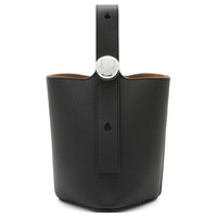 LOEWE Bucket Series Soft Grain Cow Leather Bucket Bag, Shoulder Bag, Crossbody Bag, Handbag Mini Women's Black