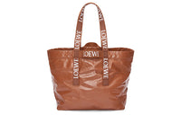 LOEWE Fold Shopper In Paper Calfskin Tan