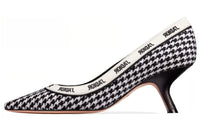 DIOR J'Adior Irregular Heel High Heels 6.5cm Women's Black White