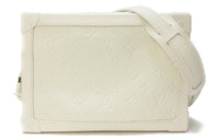LOUIS VUITTON SOFT TRUNK Little Bull Leather Box Bag Messenger Bag Handheld Shoulder Bag Crossbody Bag Men's White