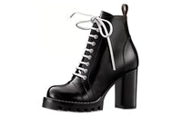 LOUIS VUITTON Ankle Boots Women's Black