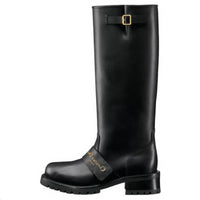 DIOR D-Quest Knee-high Boots 4.5cm Women's Black
