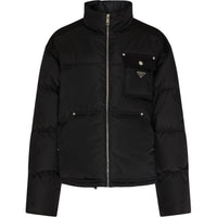 PRADA Triangle-Logo Zipped Padded Jacket