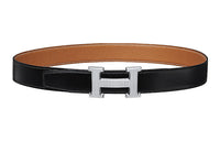 HERMES Cow Leather Leather Belts Unisex Width: 3.2cm