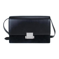 SAINT LAURENT Smooth Cow Leather Shoulder Bag Crossbody Bag Regular Women's Black