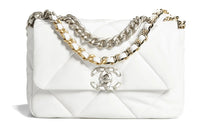 CHANEL 19Bag22SS Spring And Summer Lambskin Shoulder Bag, Crossbody Bag Regular Women's White