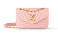 LOUIS VUITTON New Wave Quilting Calfskin Shoulder Bag Crossbody Bag Small Size Women's Pink