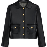CELINE Jacket With Claudine Collar In Soft Lambskin
