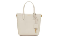 SAINT LAURENT Cow Leather Shoulder Bag Crossbody Bag Handbag Unisex Vintage White