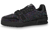 LOUIS VUITTON LV Trainer Black Crystals