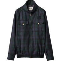MIU MIU Zip Up Checked Jacket