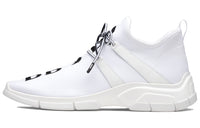 PRADA Knit Fabric Sneakers 'White Black'