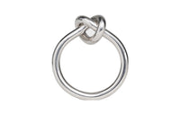 CELINE Knot Ring In Brass With Rhodium Finish