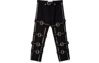 LOEWE Wool Gabardine Bondage Belted Trousers