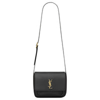 SAINT LAURENT Niki Leather Shoulder Bag Women's Black