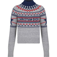 DIOR Cashmere Sweaters Women's Gray