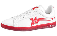 LOUIS VUITTON Luxembourg Samothrace Sneaker White Red