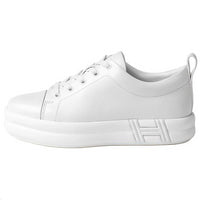 HERMES Happy Low-Top Skateboard Shoes 4cm Women's White