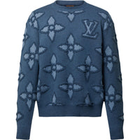 LOUIS VUITTON Textured Cotton Crewneck