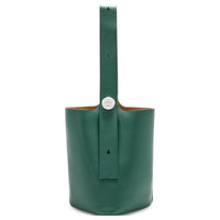 LOEWE Pebble Bucket Grain Calfskin Bucket Bag, Handbag, Shoulder Bag Tubas Men's Green