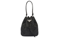 PRADA Fabric Bucket Bags Shoulder Bag Crossbody Bag Handbag Mini Women's Black