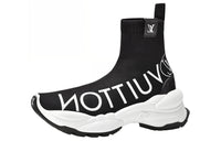 LOUIS VUITTON Run 55 High-Top Casual Shoes Women's Black