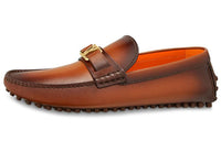 LOUIS VUITTON Hockenheim Casual Shoes Men Chestnut/Orange