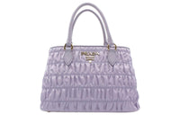 PRADA Nylon With Leather Shoulder Bag, Crossbody Bag, Handbag Women's Purple