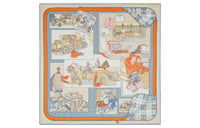 HERMES Silk Scarves Women's Multicolor