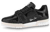 LOUIS VUITTON Trainer Stylish Skateboarding Shoes Men's Black