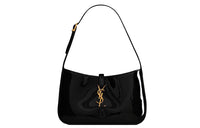 SAINT LAURENT LE5A7 Patent Leather, Cow Leather Shoulder Bag, Hobo Bag, Handbag, Shoulder Bag Women's Black