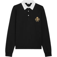 CELINE Blason Polo Shirt In Striped Jersey