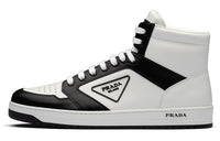 PRADA District High White Black White Leather