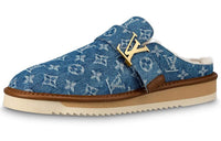 LOUIS VUITTON x Nigo Cosy Mules 'Denim Monogram' 1A81G9