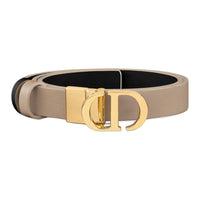 DIOR Calfskin Leather Belts Women's Umber 2CM