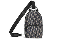 DIOR Cow Leather Sling Bag, Shoulder Bag, Crossbody Bag Regular Men's Beige And Black