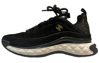 CHANEL Wear-Resistant Low-Top Casual Shoes Men's Black