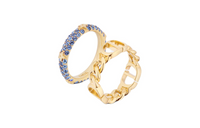 DIOR Metal, Faux Crystal Rings Women's Gold