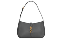 SAINT LAURENT LE5A7 Cow Leather Shoulder Bag Handbags Shoulder Bags Regular Women's Gray White