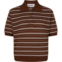 MIU MIU Polo Shirt Women's Brown