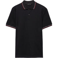 PRADA SS25 Polo Shirt Men's Black