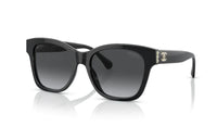 CHANEL Plate Frame Irregular Shape Sunglasses Women's Black