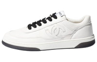CHANEL 24C Low Top Skateboard Shoes Unisex White
