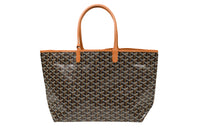GOYARD Saint Louis PVC Dog's Teeth Tote Bag Shopping Bag Handbag Small Size Women's Coffee