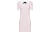 MIU MIU Short Sleeved Dress Women's Pink